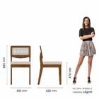 Mesa Com 4 Cadeiras Redonda C/vidro Santorini Fre/pto/bouclé