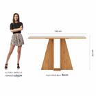 Mesa Com 4 Cadeiras Senegal 1,36 Cin/off Whit/bege - Móveis A