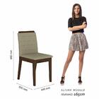 Mesa Com 4 Cadeiras Senegal 1,36 Imbuia/preto/creme - Móveis