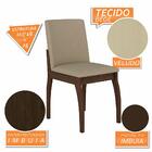 Mesa Com 4 Cadeiras Trevi 1,36 Imb/preto/bege - Móveis Arapon