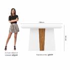 Mesa Com 4 Cadeiras Turim 1,36 Branco/cina/preto - Móveis Ara