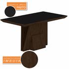 Mesa Com 6 Cadeiras 1,60 Albania Imbuia/preto/creme - Móveis