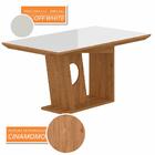 Mesa Com 6 Cadeiras 1,60 Gunma Cin/off White/capucc - Móveis