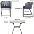 Mesa Com 6 Cadeiras De Jantar Roma 120cm E Noronha Em Alumíni