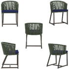 Mesa Com 6 Cadeiras De Jantar Roma 120cm E Noronha Em Alumíni