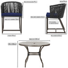 Mesa Com 6 Cadeiras De Jantar Roma 120cm E Noronha Em Alumíni