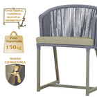 Mesa Com 6 Cadeiras De Jantar Roma 120cm E Noronha Em Alumíni