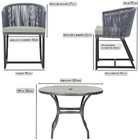 Mesa Com 6 Cadeiras De Jantar Roma 120cm E Noronha Em Alumíni