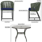 Mesa Com 6 Cadeiras De Jantar Roma 120cm E Noronha Em Alumíni