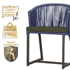 Mesa Com 6 Cadeiras De Jantar Roma 120cm E Noronha Em Alumíni