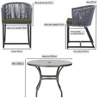 Mesa Com 6 Cadeiras De Jantar Roma 120cm E Noronha Em Alumíni