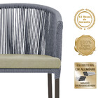 Mesa Com 6 Cadeiras De Jantar Roma 120cm E Noronha Em Alumíni