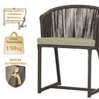 Mesa Com 6 Cadeiras De Jantar Roma 120cm E Noronha Em Alumíni