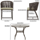 Mesa Com 6 Cadeiras De Jantar Roma 120cm E Noronha Em Alumíni