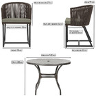 Mesa Com 6 Cadeiras De Jantar Roma 120cm E Noronha Em Alumíni