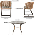 Mesa Com 6 Cadeiras De Jantar Roma 120cm E Noronha Em Alumíni