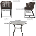 Mesa Com 6 Cadeiras De Jantar Roma 120cm E Noronha Em Alumíni