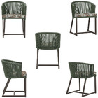 Mesa Com 6 Cadeiras De Jantar Roma 120cm E Noronha Em Alumíni