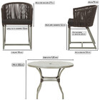 Mesa Com 6 Cadeiras De Jantar Roma 120cm E Noronha Em Alumíni