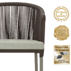 Mesa Com 6 Cadeiras De Jantar Roma 120cm E Noronha Em Alumíni