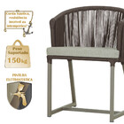 Mesa Com 6 Cadeiras De Jantar Roma 120cm E Noronha Em Alumíni