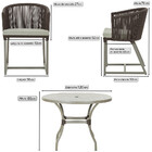 Mesa Com 6 Cadeiras De Jantar Roma 120cm E Noronha Em Alumíni