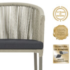 Mesa Com 6 Cadeiras De Jantar Roma 120cm E Noronha Em Alumíni