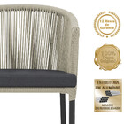 Mesa Com 6 Cadeiras De Jantar Roma 120cm E Noronha Em Alumíni