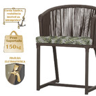 Mesa Com 6 Cadeiras De Jantar Roma 120cm E Noronha Em Alumíni