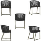 Mesa Com 6 Cadeiras De Jantar Roma 120cm E Noronha Em Alumíni