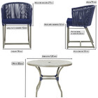 Mesa Com 6 Cadeiras De Jantar Roma 120cm E Noronha Em Alumíni