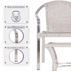 Mesa Com 6 Cadeiras Em Aluminio E Fibra Sintetica Tóquio, Are