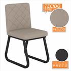 Mesa Com 6 Cadeiras Industrial 1,60 Ibiza Pt/cn/beg - Móveis