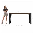 Mesa Com 6 Cadeiras Industrial 1,60 Ibiza Pt/im/beg - Móveis