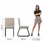 Mesa Com 6 Cadeiras Industrial 1,8 Aspen Pr/pr/bege - Móveis