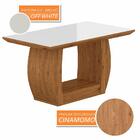 Mesa Com 6 Cadeiras Líbano 1,60 Cin/off White/bege - Móveis A