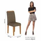 Mesa Com 6 Cadeiras Líbano 1,60 Cin/off White/capu - Móveis A