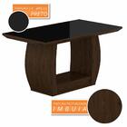 Mesa Com 6 Cadeiras Líbano 1,60 Imbuia/preto/capucc - Móveis