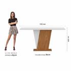 Mesa Com 6 Cadeiras Qatar 1,60 Cin/off White/marrom - Móveis