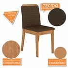 Mesa Com 6 Cadeiras Qatar 1,60 Cin/off White/marrom - Móveis