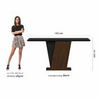 Mesa Com 6 Cadeiras Qatar 1,60 Imb/preto/bege - Móveis Arapon