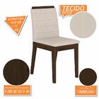 Mesa Com 6 Cadeiras Qatar 1,60 Imb/preto/bege - Móveis Arapon