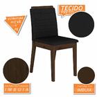 Mesa Com 6 Cadeiras Qatar 1,60 Imb/preto/preto - Móveis Arapo