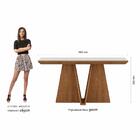 Mesa Com 6 Cadeiras Siria Cinamomo/off White/capucc - Móveis