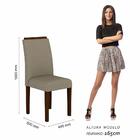 Mesa Com 6 Cadeiras Siria Imbuia/preto/creme - Móveis Arapong