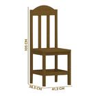 Mesa Com 8 Cadeiras 200x88 Madeira Maciça Perola Imbuia - Nem