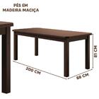 Mesa Com 8 Cadeiras Em Madeira Maciça Estofado Em Corino Marr