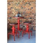 Mesa Com Ajuste De Altura Industrial Comodoro Rivatti Vermelho