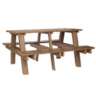 Mesa Com Banco Para Churrasqueira Madeira Plástica 1,5 M Ip -