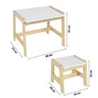 Mesa Com Banqueta Infantil Castelo Madeira Maciça/mdf - Casat